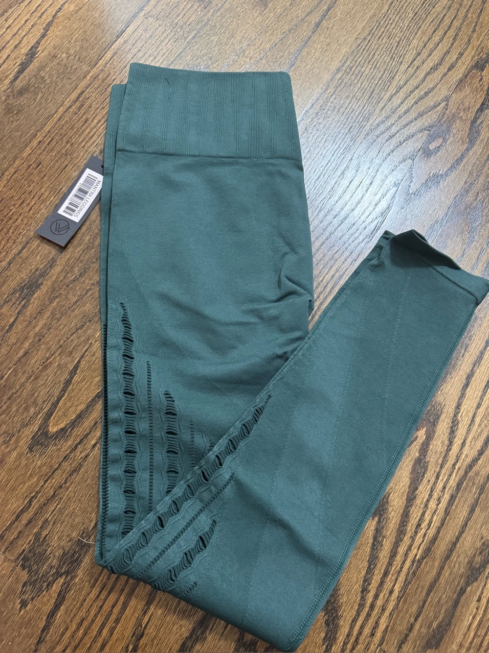 Seamless High-Waist Leggings in Dark Green